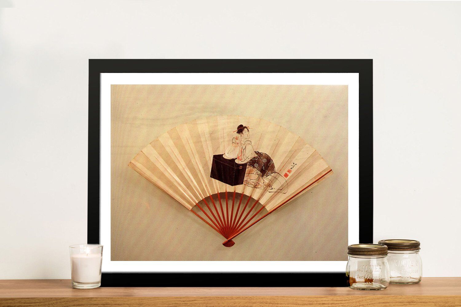 Buy A Framed Print of Young Lady by Hokusai