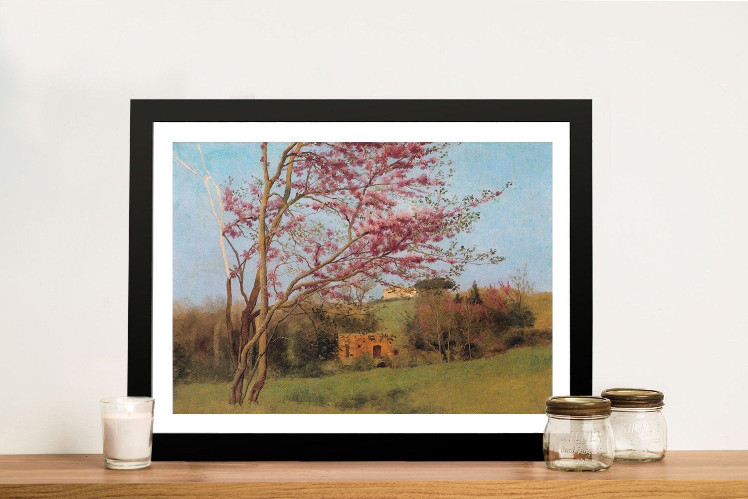 Buy a Canvas Print of Blossoming Red Almond