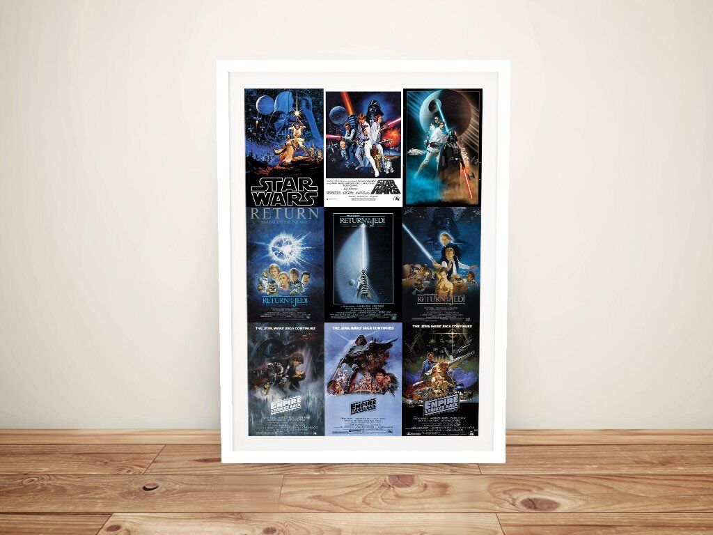 Star Wars Poster Montage Framed Art